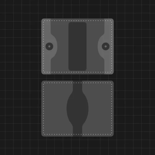 Snap-Lock Wallet Pattern (PDF Template)