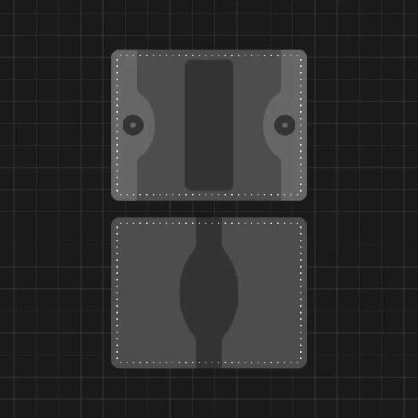 Snap-Lock Wallet Pattern (PDF Template)